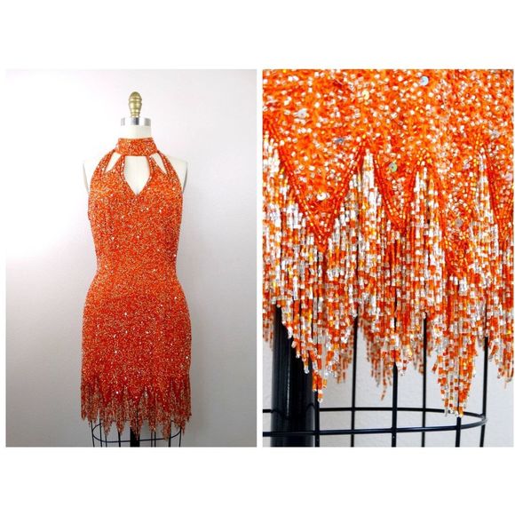 Orange Size 4 Cocktail dress - Picture 1 of 2